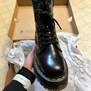 Dr. Martens Jadon Black Platform Boots (only worn ONCE!)